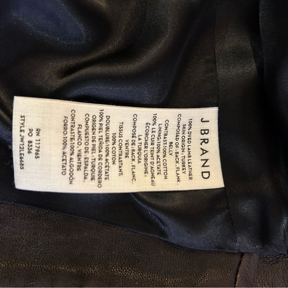 J BrandLam skin leather jacket - Picture 8 of 10